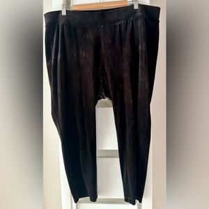 Black Velvet Leggings